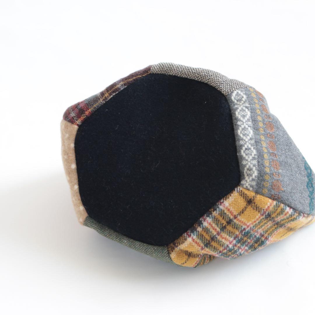 ハンドメイド パッチワーク ウール 刺繍 バッグ