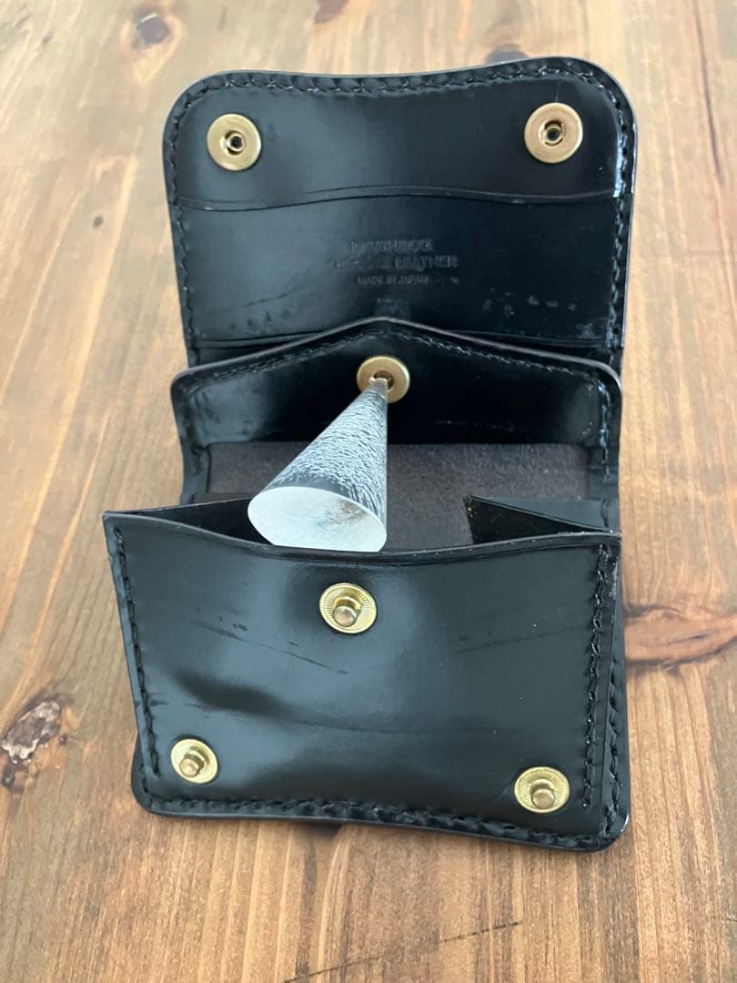 ブライドルレザー P-003 (パーム & kf-003 ) コンパクト 財布