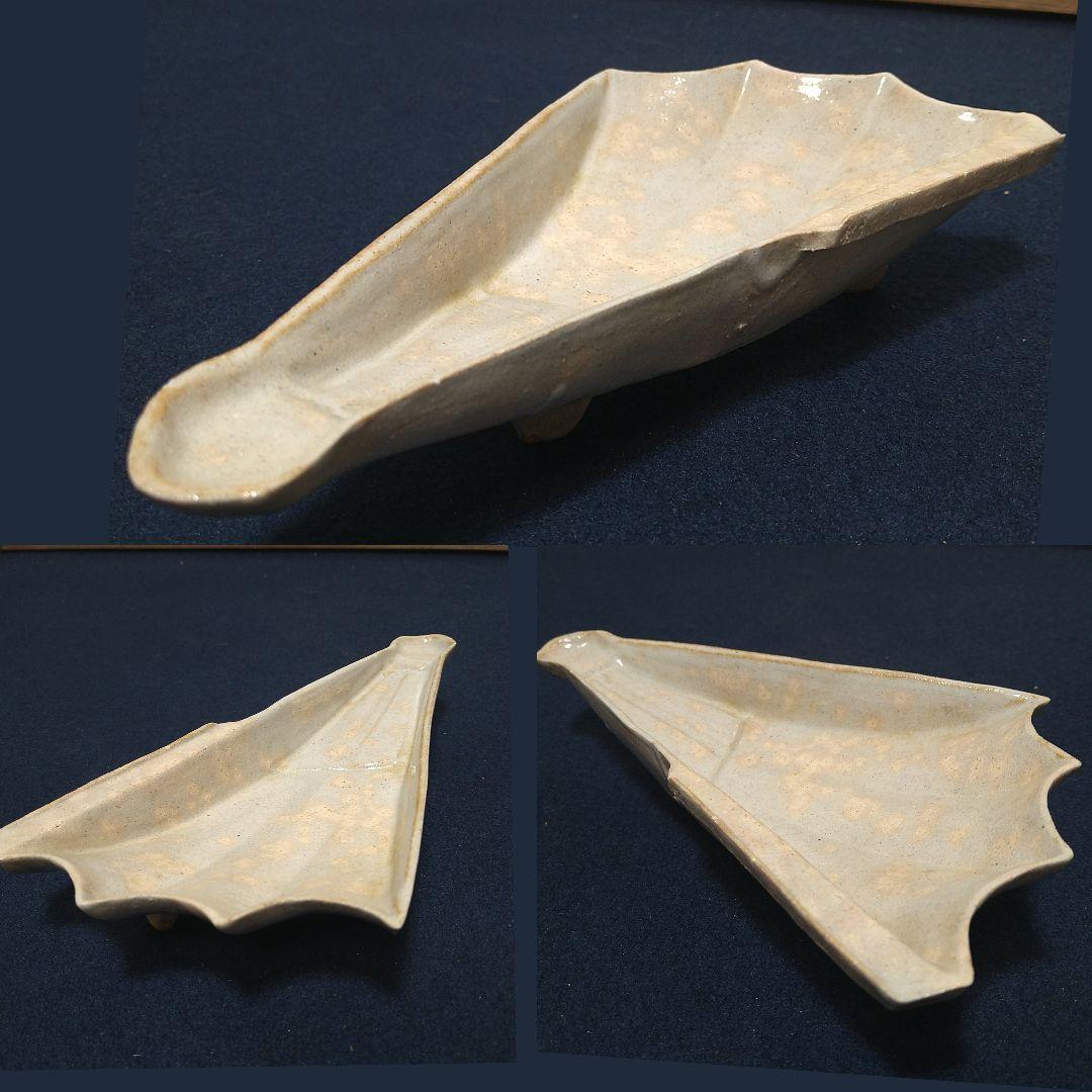 AJ39 扇面向付 天耳庵 坂田泥華 五客 共箱共布略歴 未使用 懐石茶道具