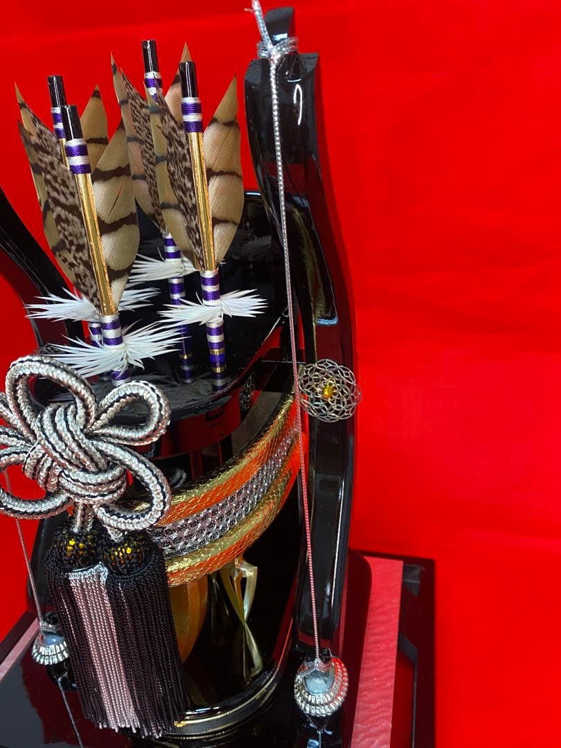 破魔弓　コンパクトガラスケース１０号・間口約２３×奥行約２２×高約３９㎝