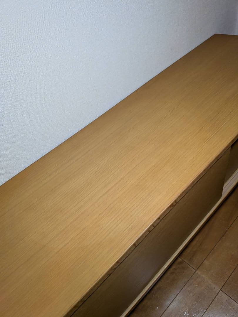 《送料込》無印良品 木製テレビボード オーク材 150 収納棚 TV台家具 廃盤