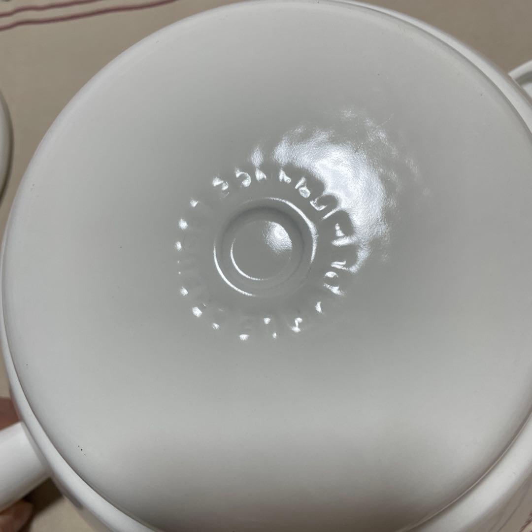 《美品》ルクルーゼ ウィンザーポット 片手鍋 白