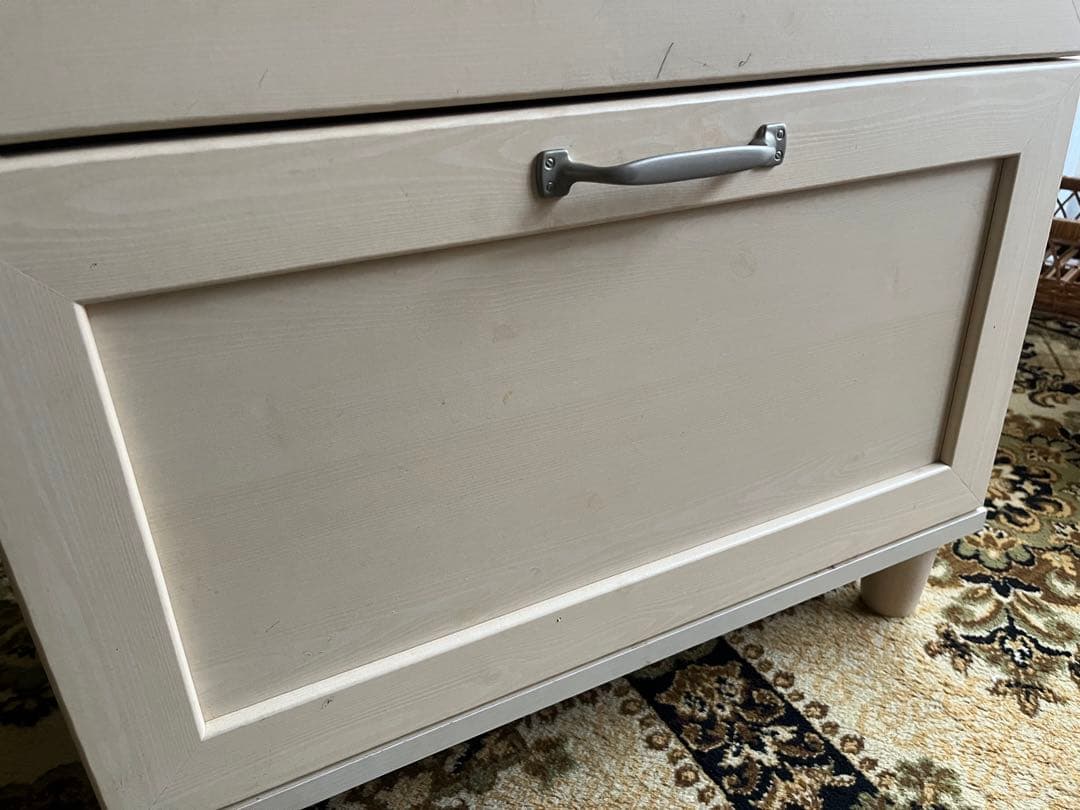 白家具 インテリア チェスト アンティーク モールガラス