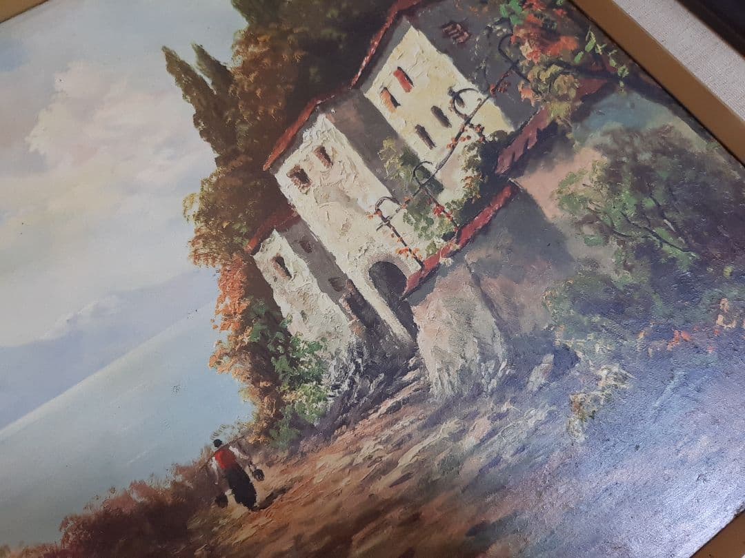 油彩画 風景画 Andr. Betz アンドレ・ベッツ 油絵 - メルカリ