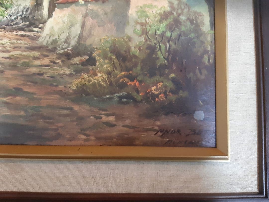 油彩画 風景画 Andr. Betz アンドレ・ベッツ 油絵 - メルカリ