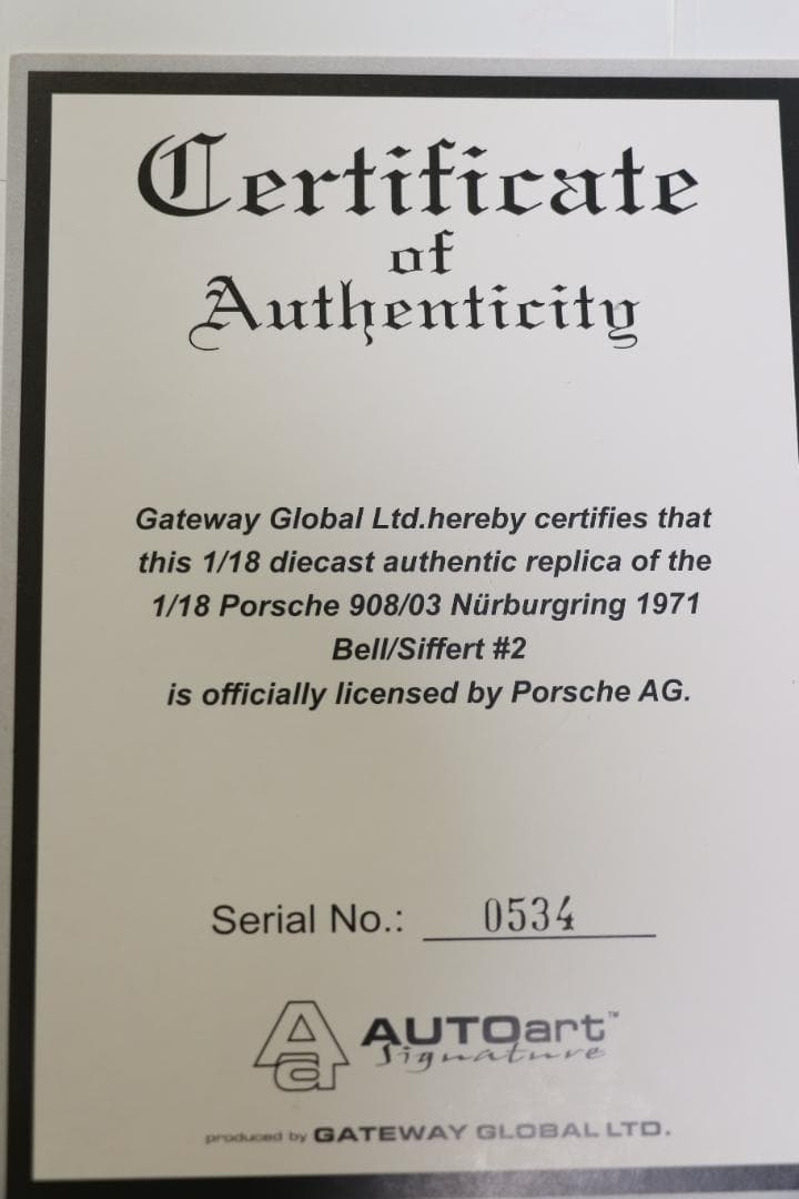 miao様専用『オートアート ポルシェ908／3JWガルフカラー仕様 1