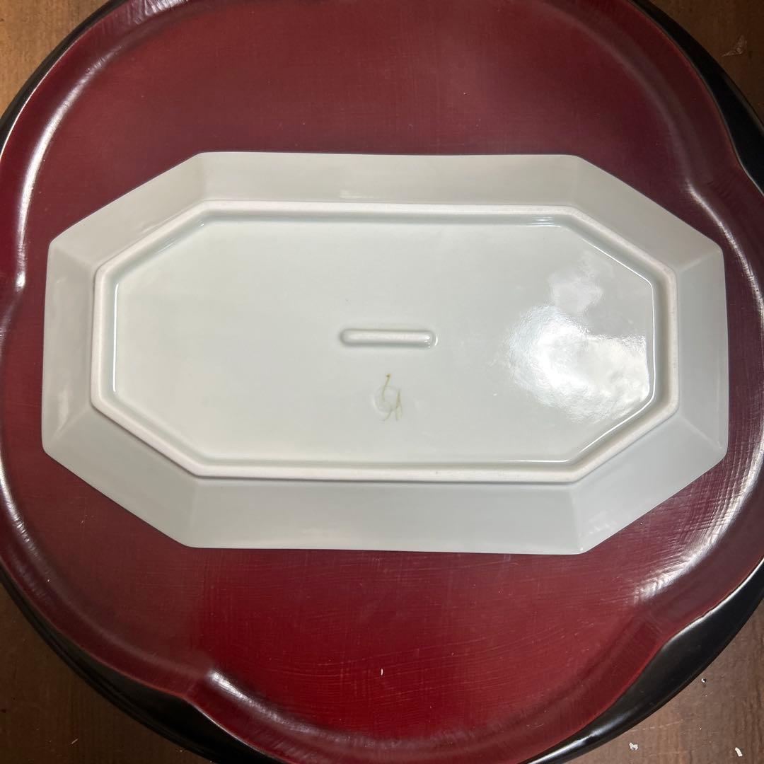 作家　陶芸作家　空萌工房 うさぎ 田口紀美子　ミモザ　八角長皿