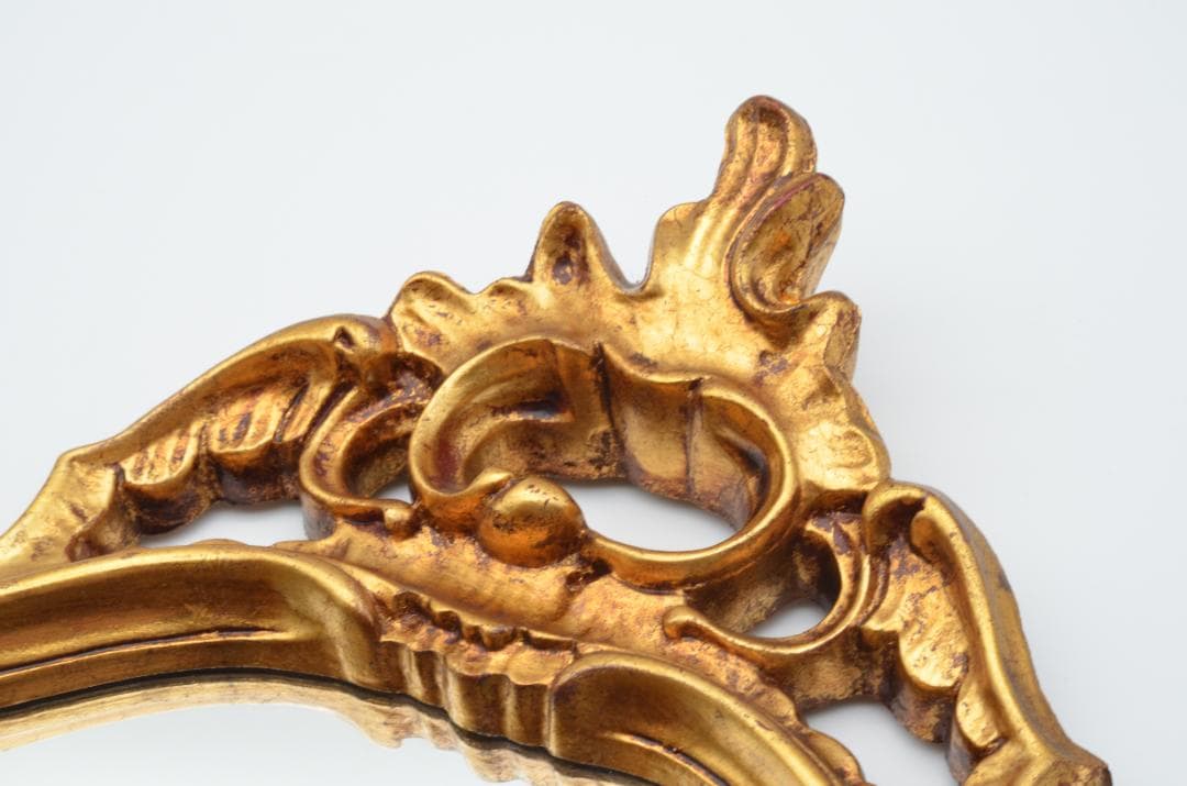 アンティーク調 ゴールドフレーム ミラー 壁掛け鏡 バロックスタイル