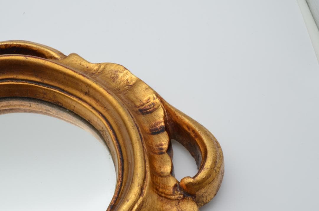 アンティーク調 ゴールドフレーム ミラー 壁掛け鏡 バロックスタイル