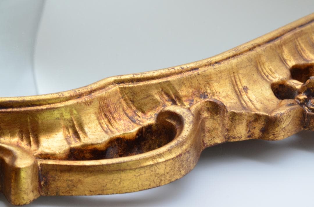 アンティーク調 ゴールドフレーム ミラー 壁掛け鏡 バロックスタイル