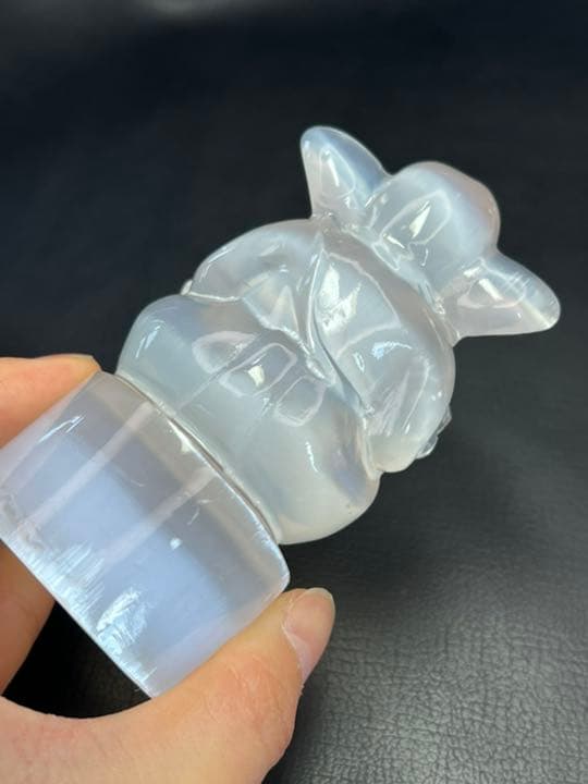 0117145 高品質　天然石セレナイトガネーシャ50＊97ミリ