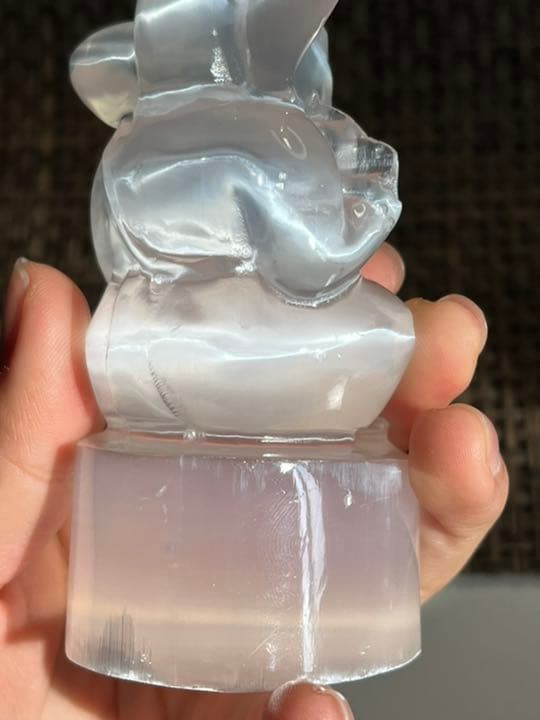 0117145 高品質　天然石セレナイトガネーシャ50＊97ミリ