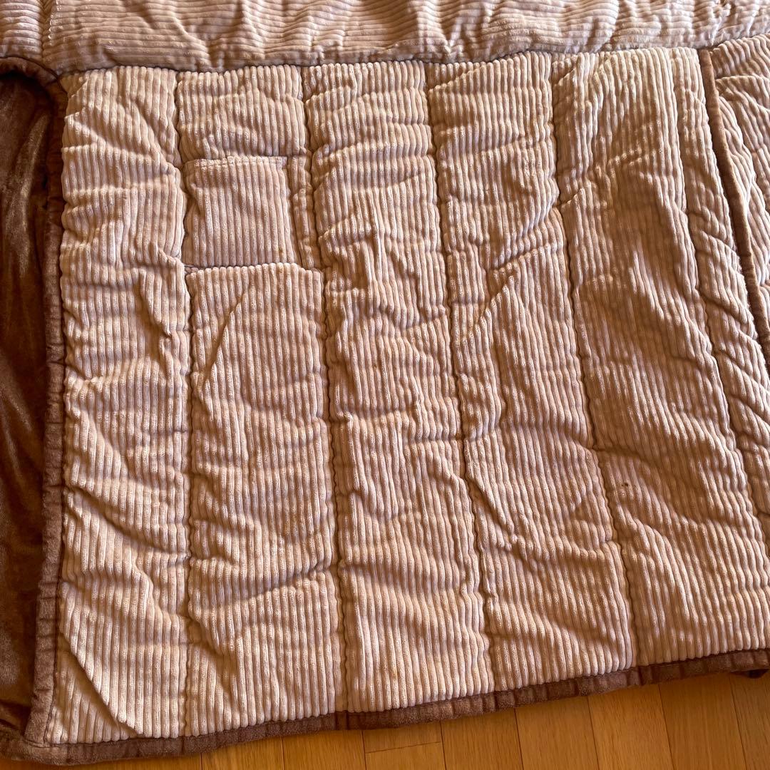 こたつ布団　ブラウン　ダイニングテーブルこたつ用　　236✖️296
