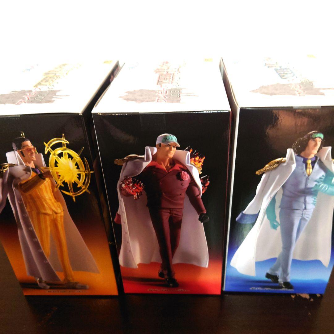 ワンピース ／THE出航 − 海軍三大将、黄ザル・赤イヌ・青キジ 3体