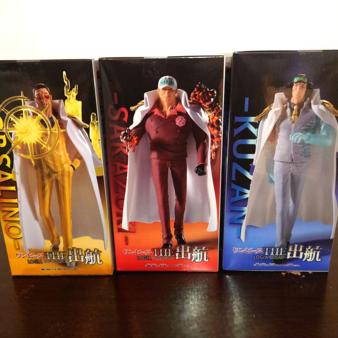 ワンピース ／THE出航 − 海軍三大将、黄ザル・赤イヌ・青キジ 3体