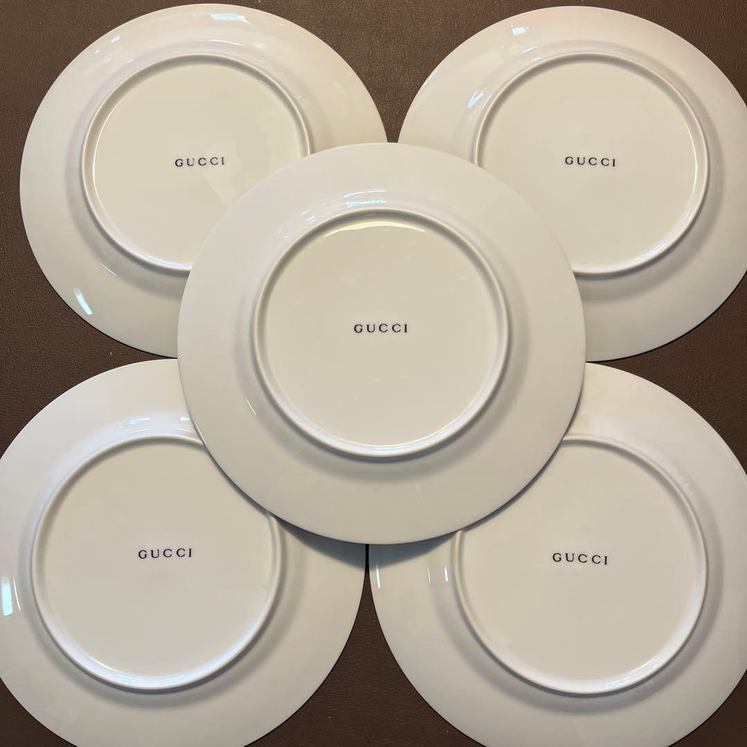 グッチヴィンテージ風デザイン皿5枚セット
