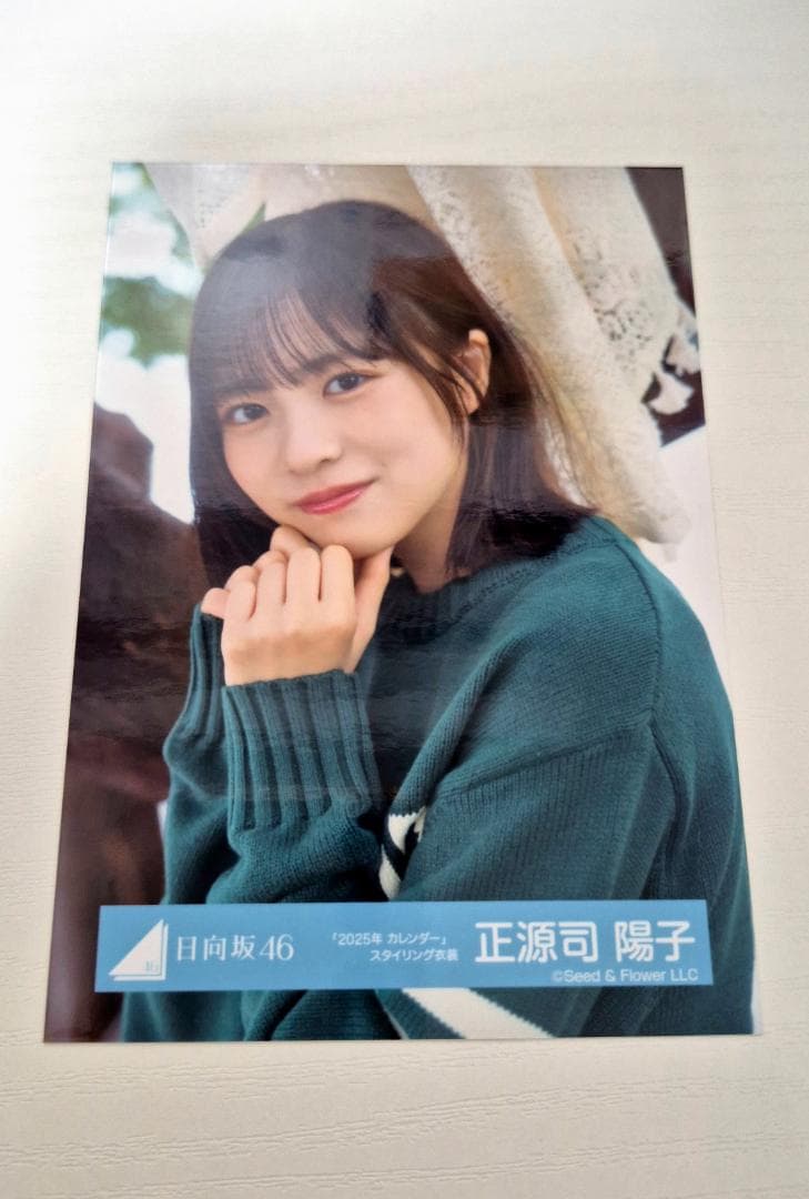 日向坂46 生写真 正源司陽子 2025年 カレンダー スタイリング 衣装