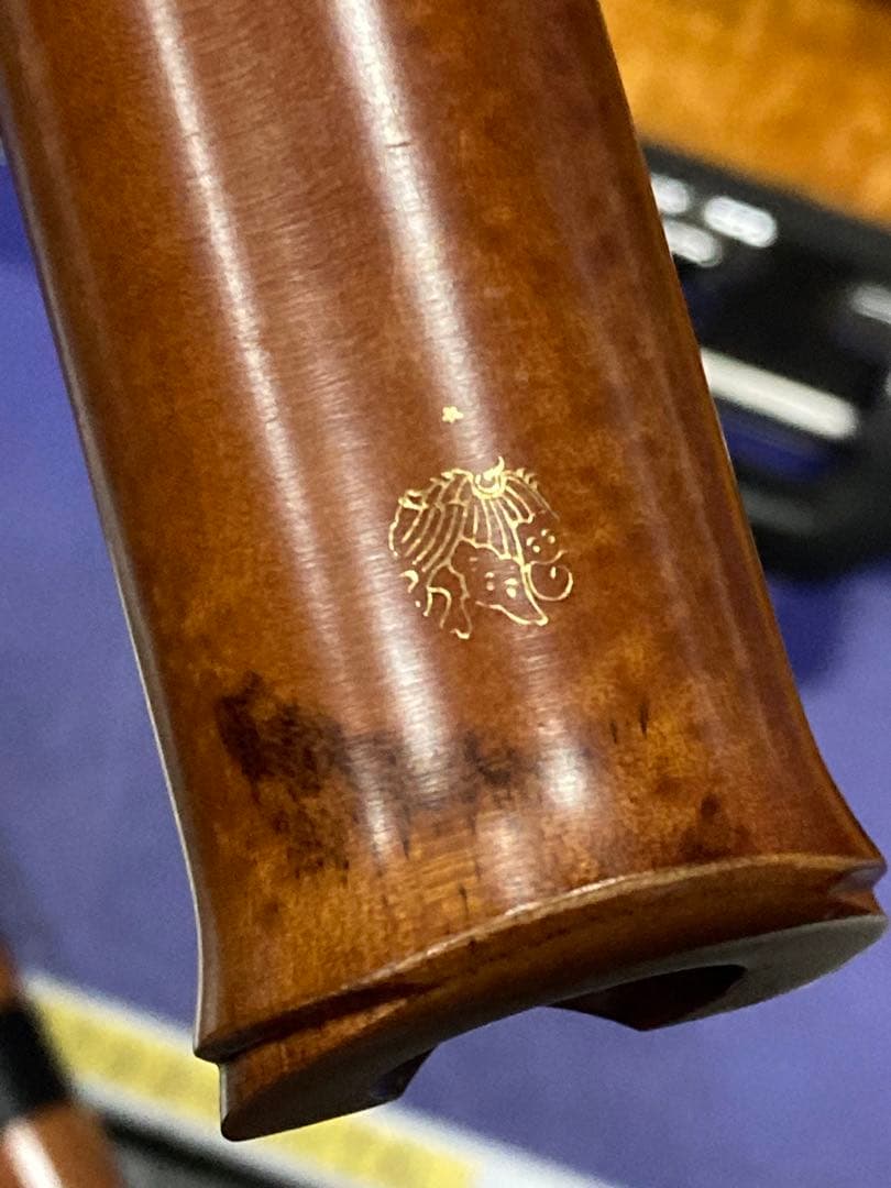 G）尺八 銘木尺八 蝴蝶 ★ 竹製 伝統和楽器 6本セット