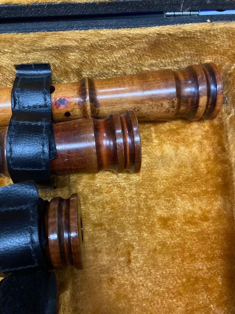 G）尺八 銘木尺八 蝴蝶 ★ 竹製 伝統和楽器 6本セット