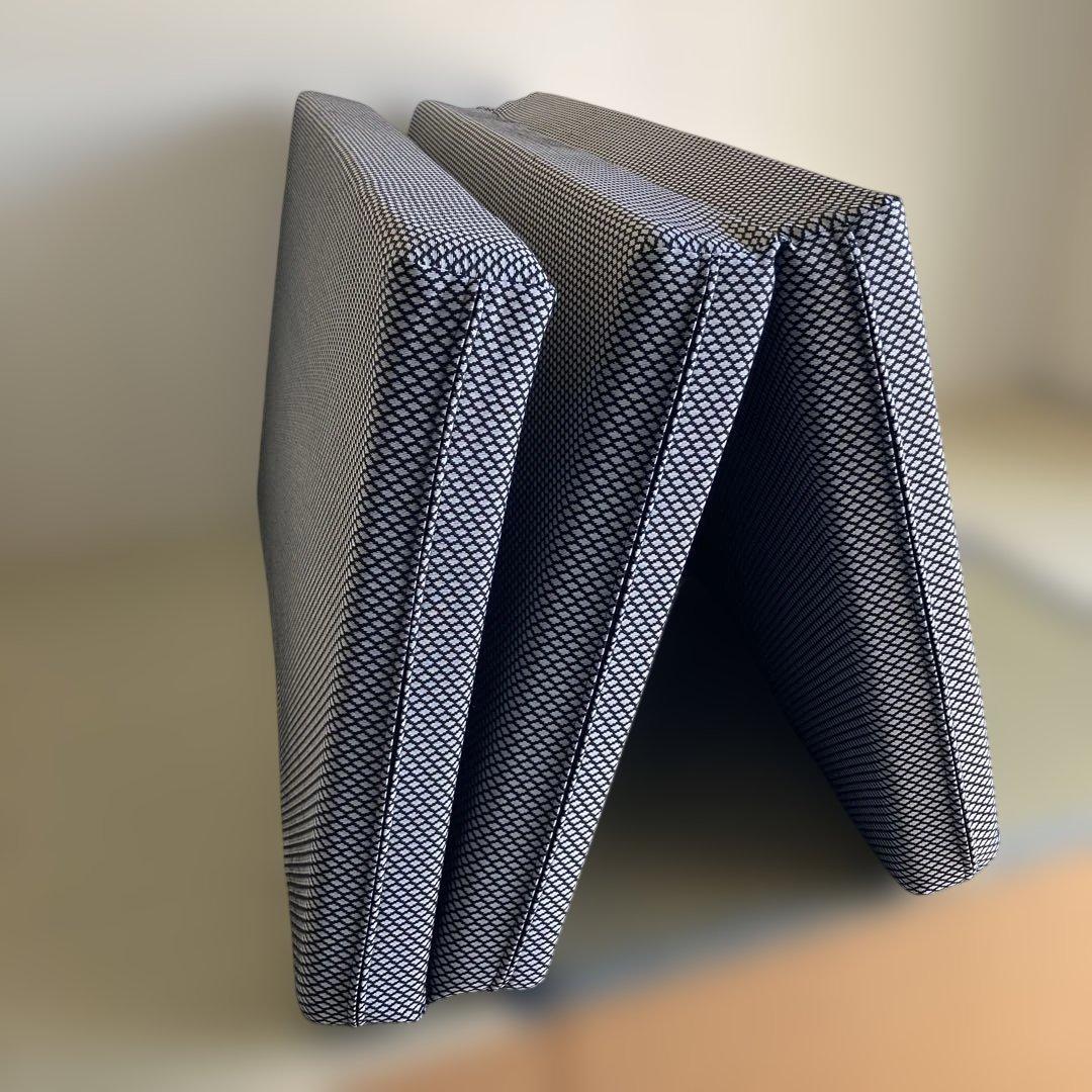 【マニフレックス】三つ折りマットレス　　ウイング セミダブル　旧モデル　ブラック