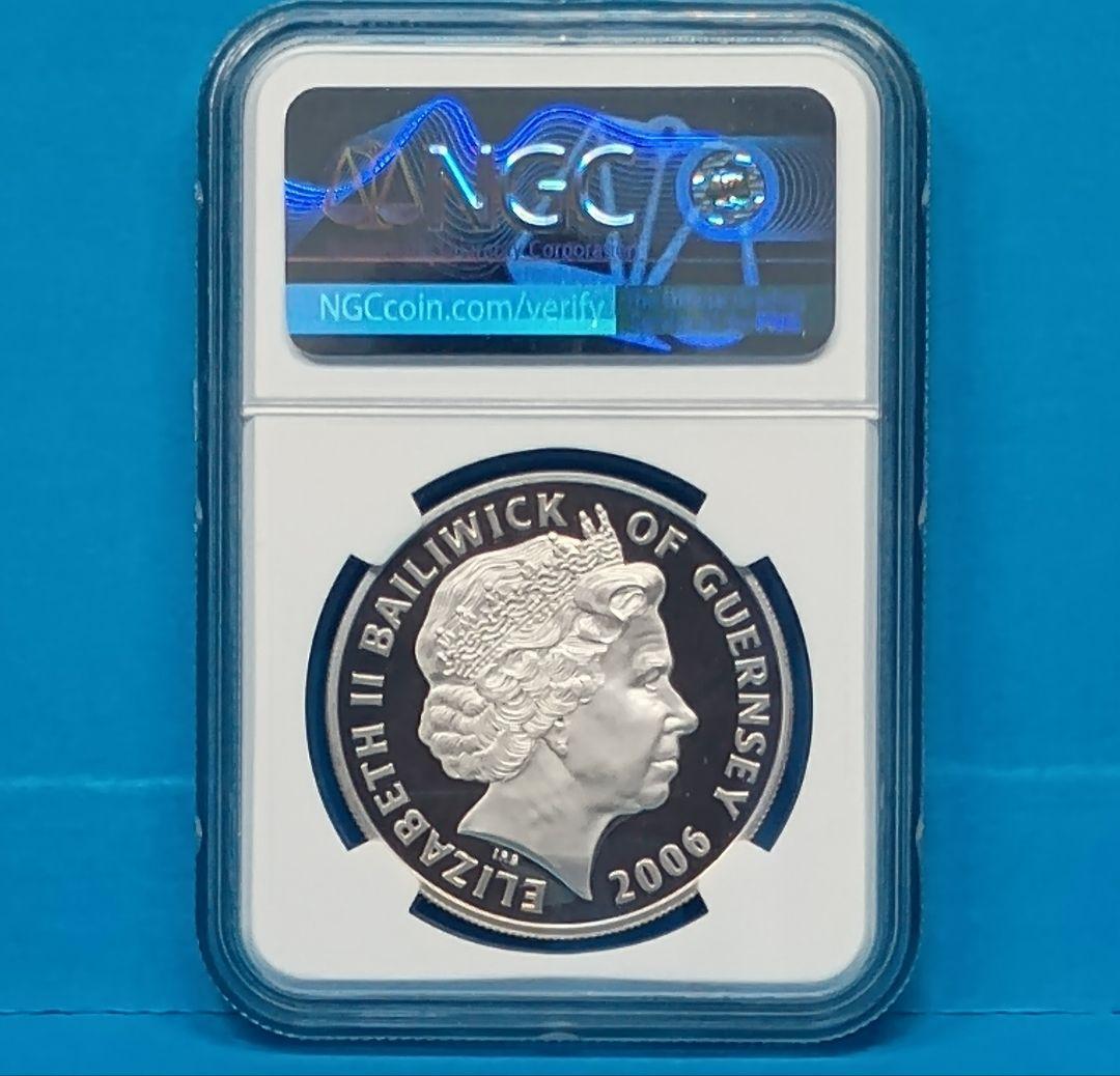 2006 ガーンジー島エリザベス女王生誕80周年 £5銀貨 NGC PF69UC - メルカリ