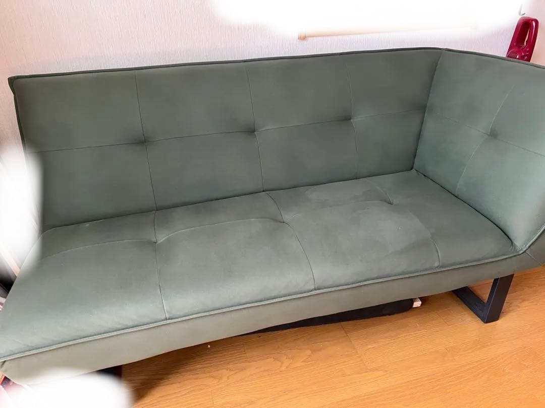 オリーブグリーン　ソファ