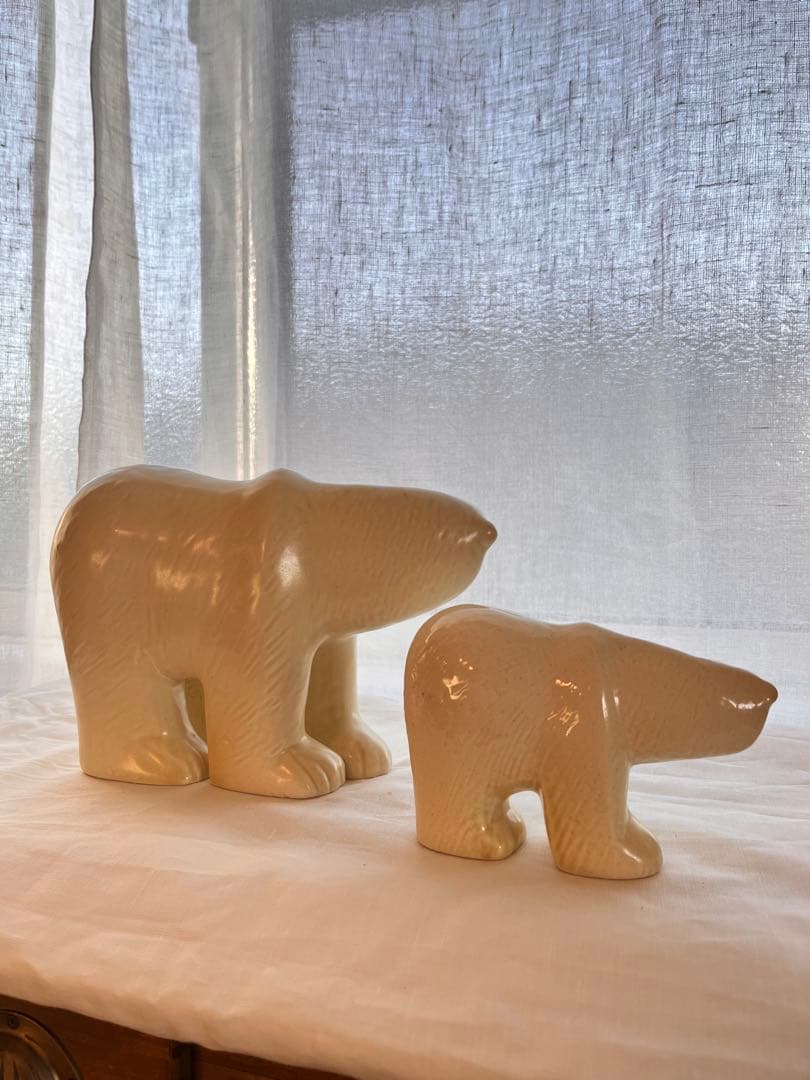 訳あり リサラーソン シロクマ親子セット