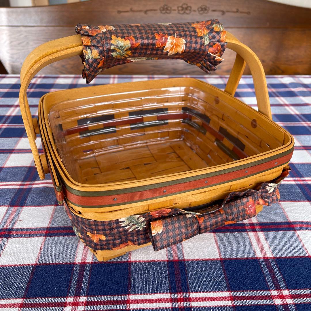 ロンガバーガーバスケット　アンティーク　カゴ