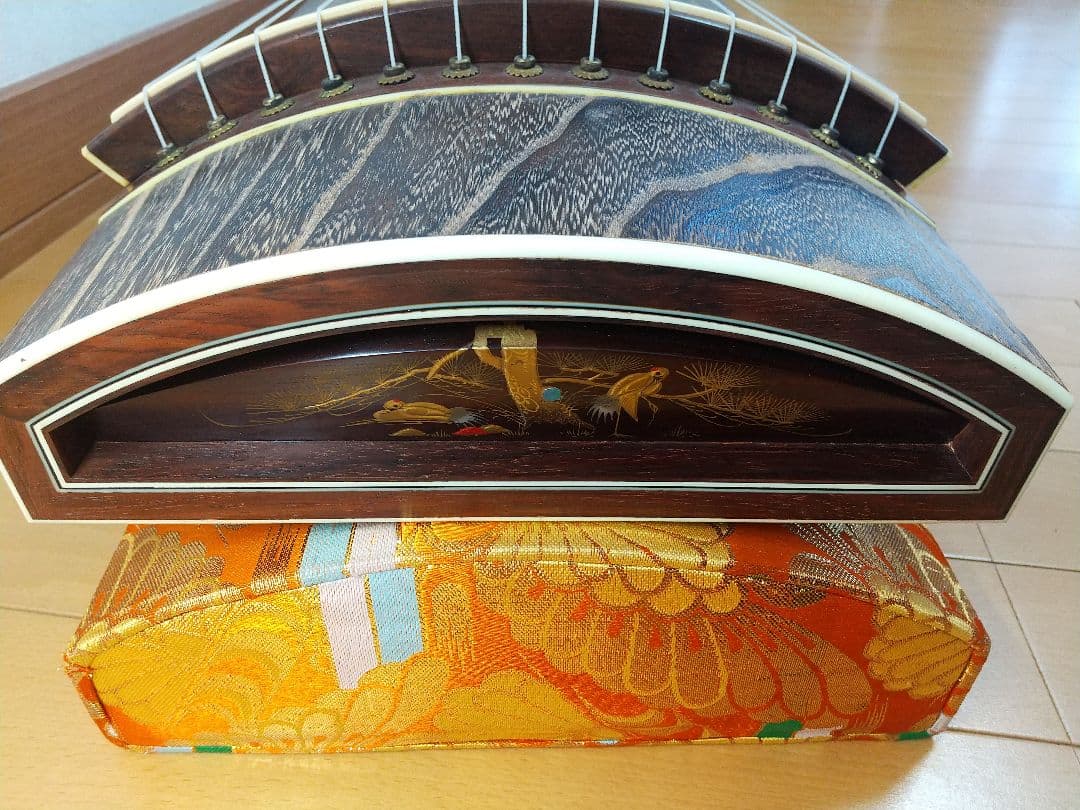 金蒔絵入り】高級 和琴 お琴 13弦琴 お筝 和楽器 弦楽器 付属品多数