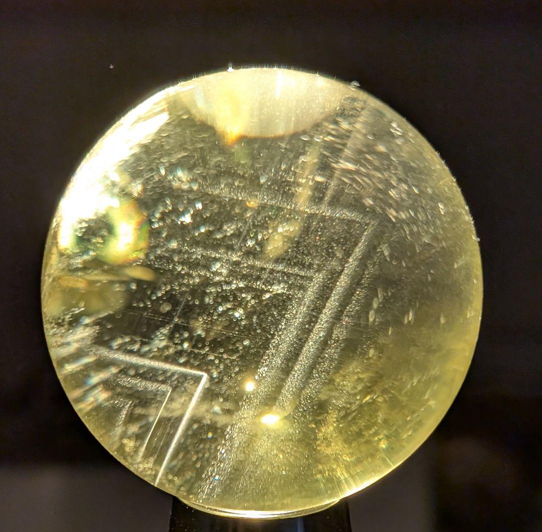 シトリンクォーツ☆爆ファントム☆ラダー☆虹☆スフィア☆超高品質☆台座付き☆