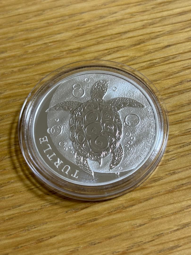 2022年 ニウエタクタイマイ カメ 999 純銀1オンス 銀貨2ドル - メルカリ