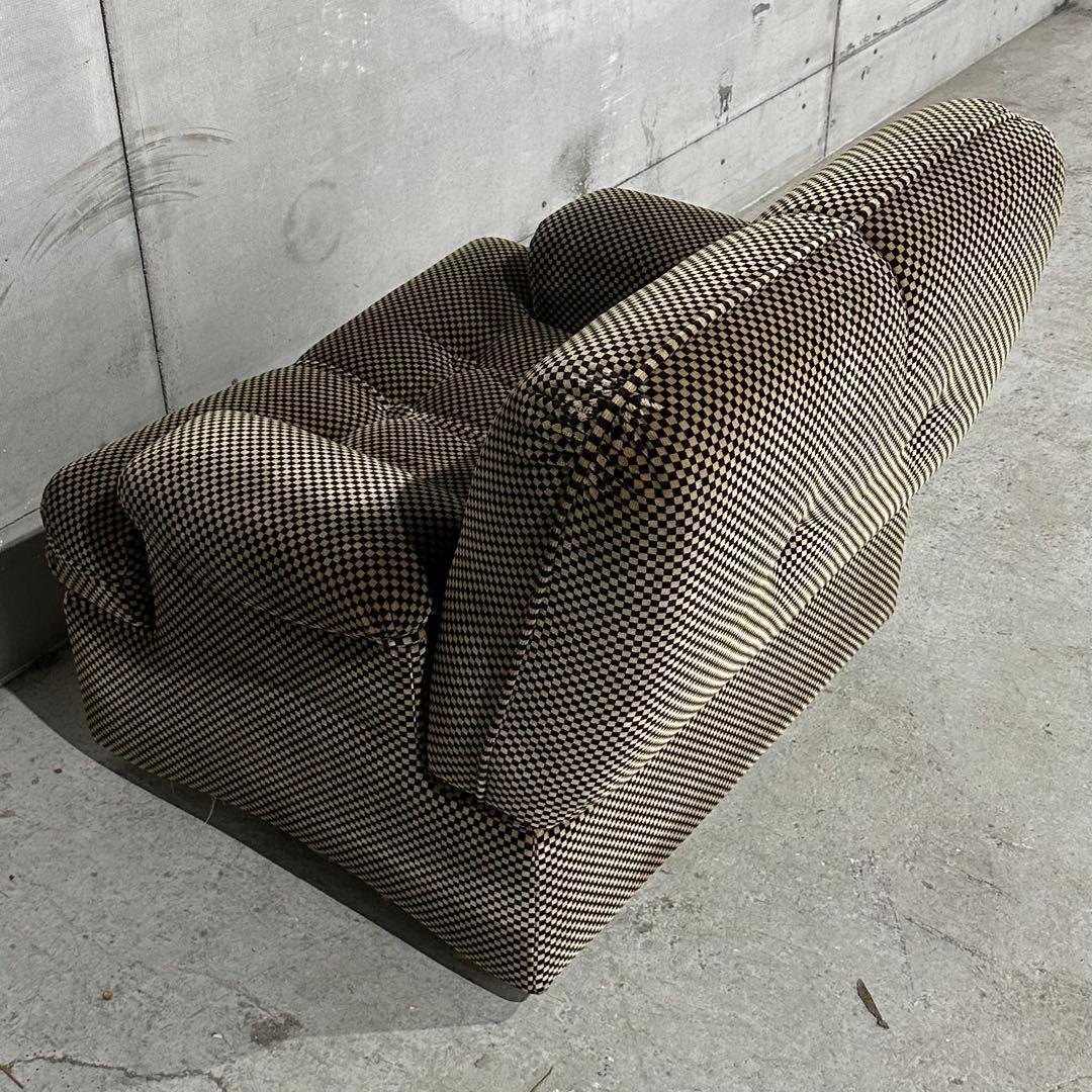 ✦70’s✦昭和レトロ 千鳥格子 1人掛けソファ｜昭和レトロ ミッドセンチュリー