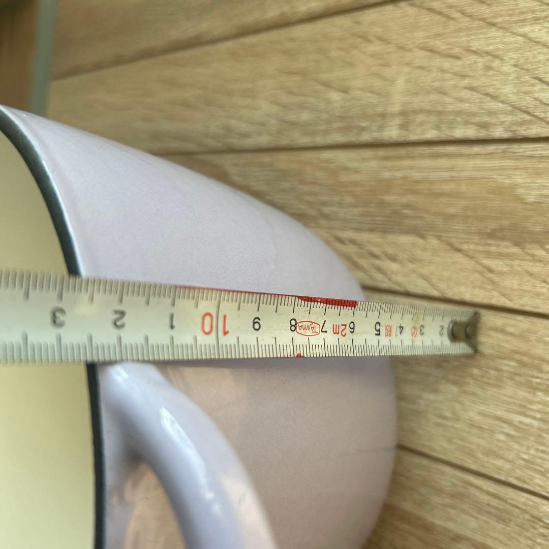 鋳鉄製 両手鍋 薄紫 直径約17cm 最終値下げ早い者勝ちです