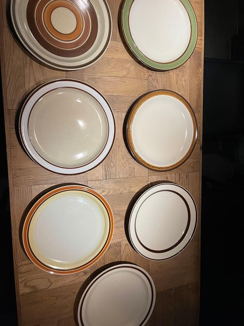 大皿ストーンウェア　7枚セット