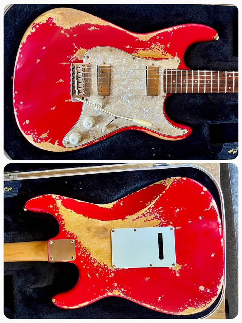 ハードレリックストラトキャスタータイプ/ミニハムバッカー×2/オイルコンデンサー