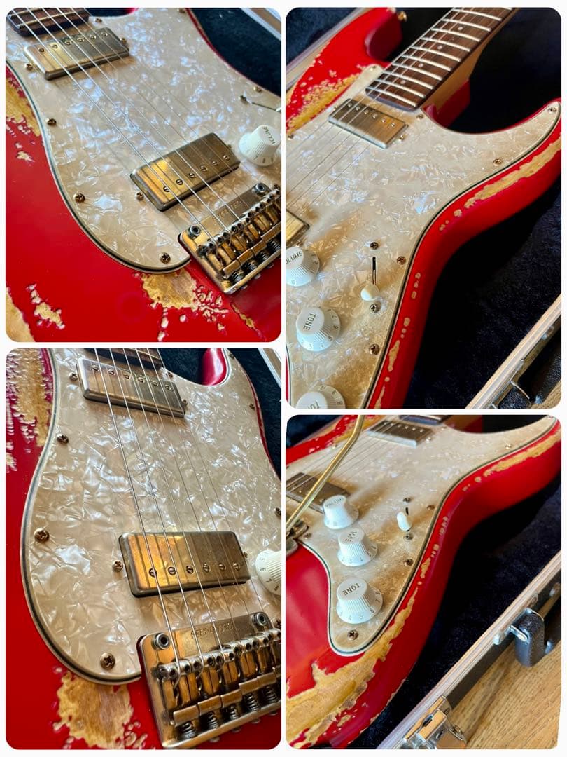 ハードレリックストラトキャスタータイプ/ミニハムバッカー×2/オイルコンデンサー