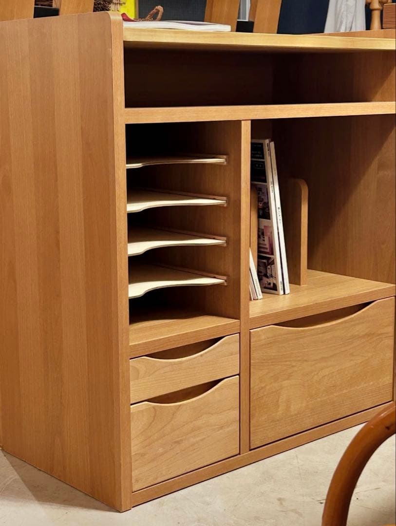 木製ラック オープン棚 引き出し付き【monoroom町田】