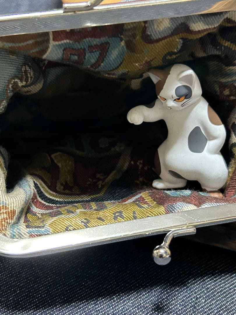 リメイクデニムステンシルがま口ちゃん　No.802