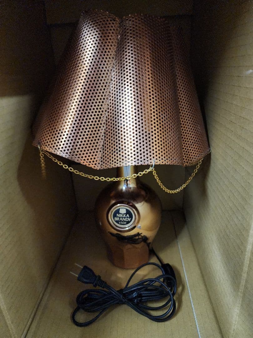 値下げ　昭和レトロ　ニッカ　ニッカブランデー　ランプ　2個セット　経年品