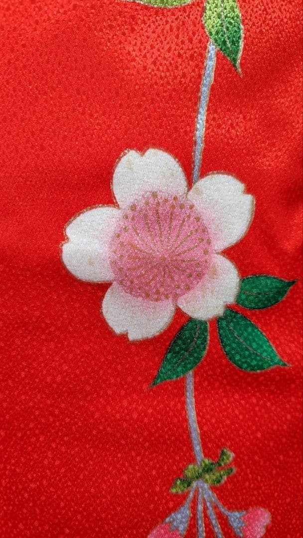 RK550子供着物7歳前後用着丈132センチ裄丈57センチ正絹綺麗美品