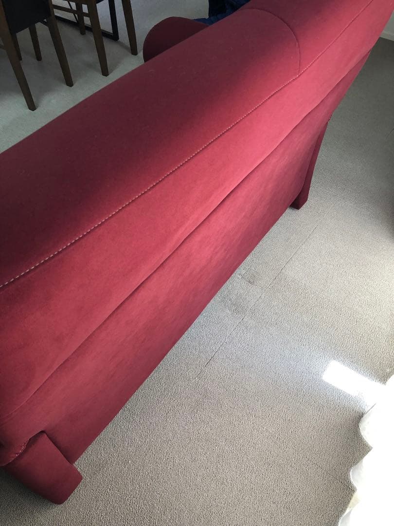 引き取り可能【美品】村内家具 2人掛けソファ 村内ファニチャー ボルドー ワイン