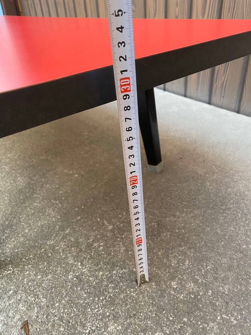 赤いローテーブル　折りたたみ式　180 長方形テーブル　長机　会議　宴会　中華