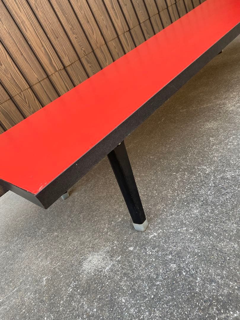 赤いローテーブル　折りたたみ式　180 長方形テーブル　長机　会議　宴会　中華