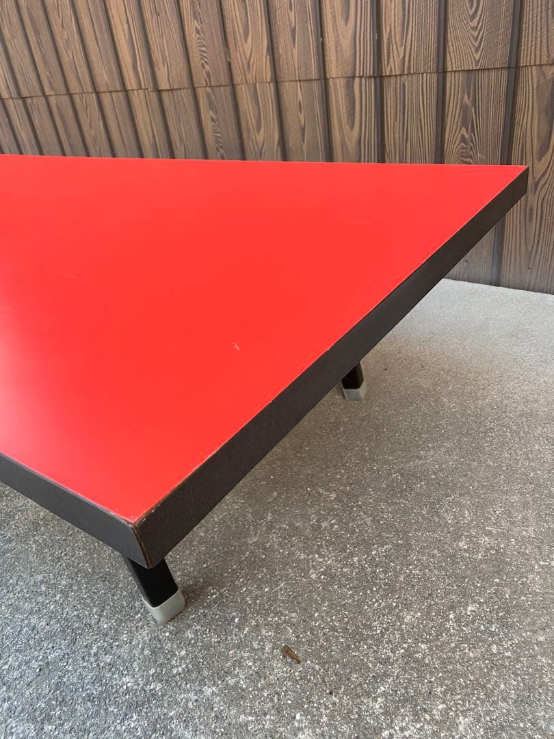 赤いローテーブル　折りたたみ式　180 長方形テーブル　長机　会議　宴会　中華