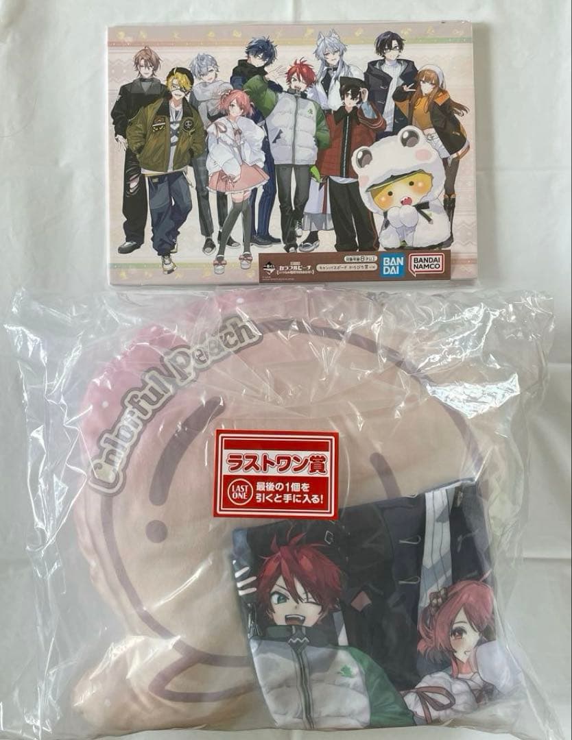 一番くじ カラフルピーチ ラストワン クッション キャンバスボード