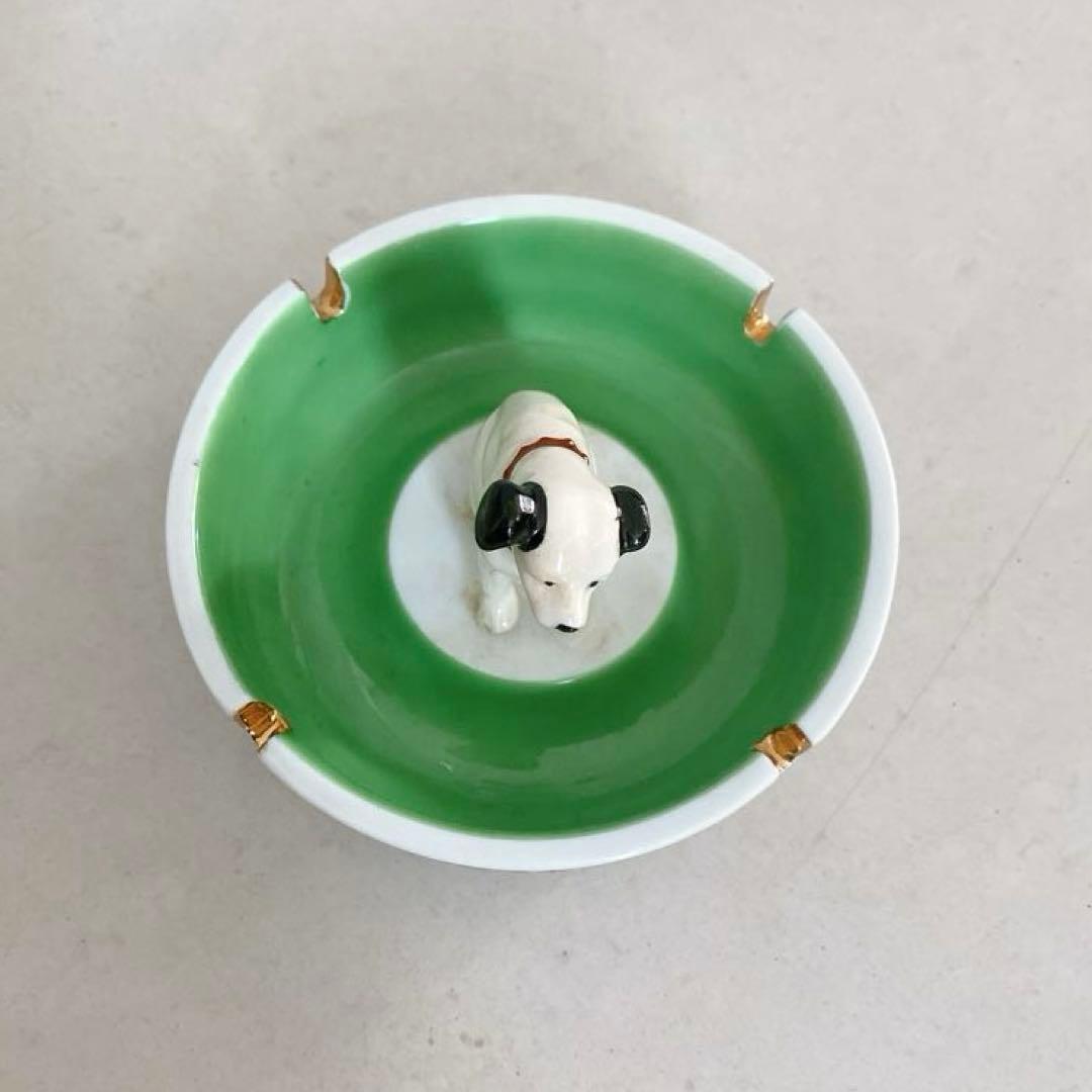 ビクター犬　ニッパー　灰皿　昭和レトロ HiFiカラーテレビ