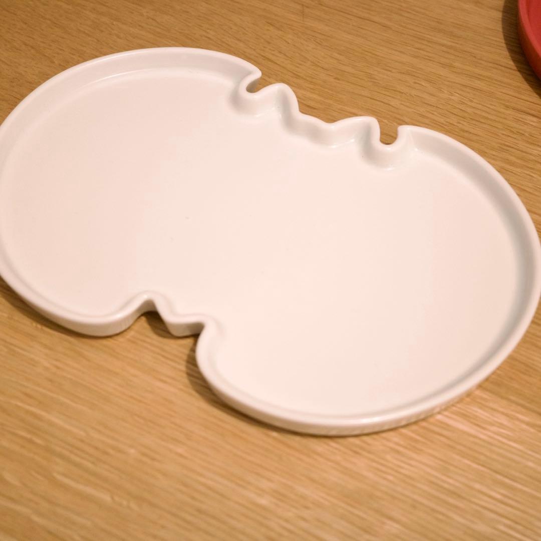 福砂屋カステラ　400周年記念 波佐見焼 蝙蝠型 　紅白皿