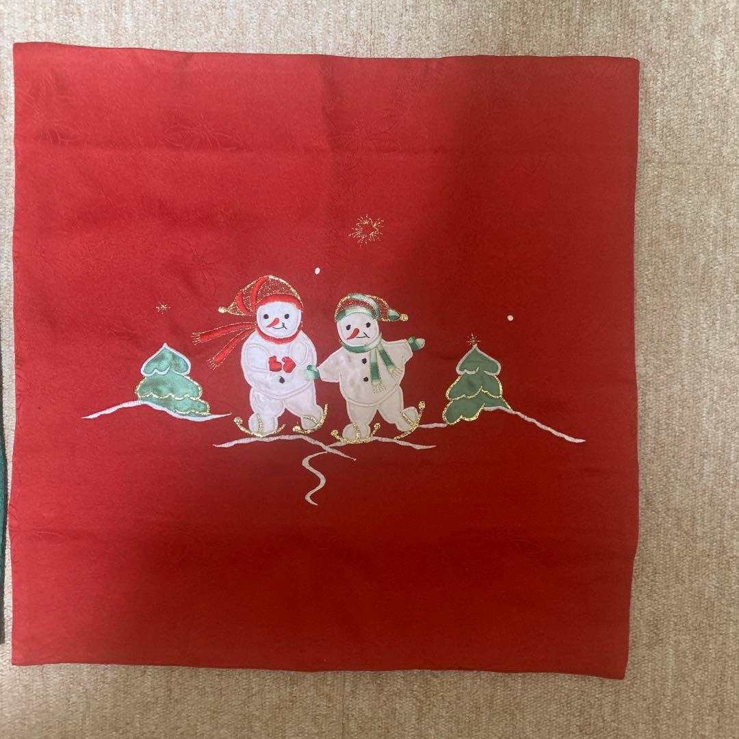 クッションカバー クリスマス 刺繍
