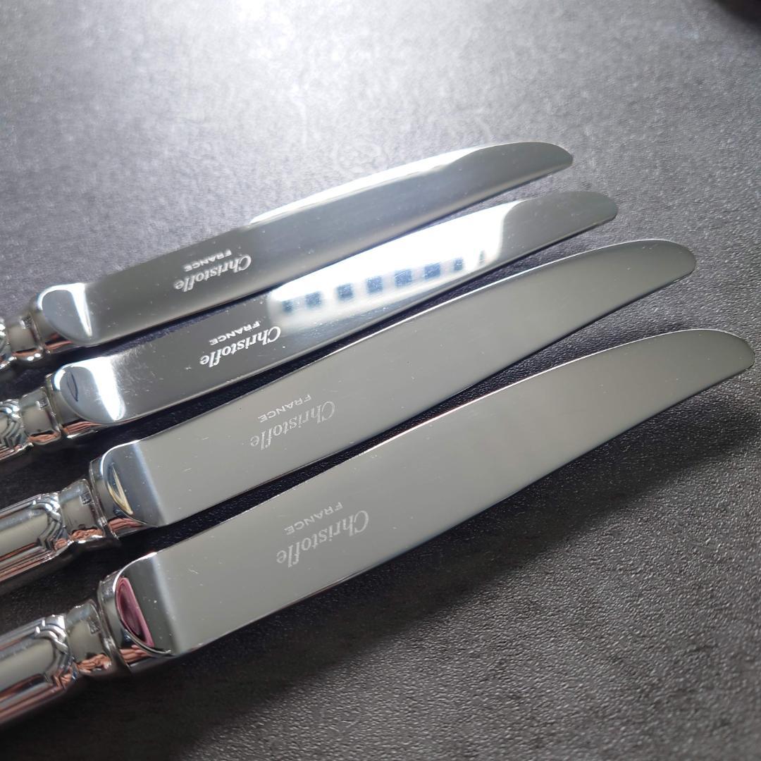 美品 クリストフル リュバン デザートナイフ 4点