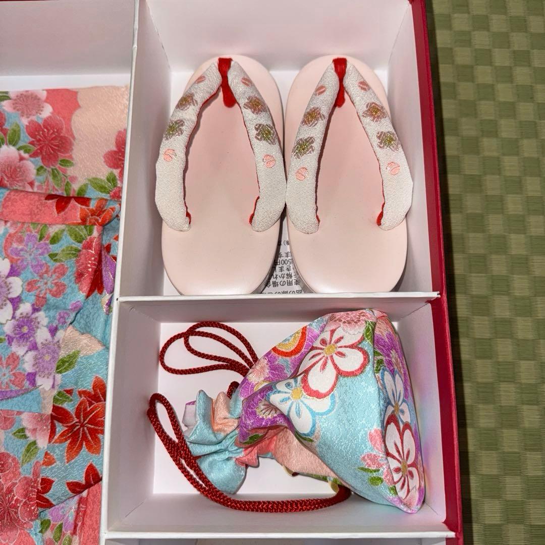 超美品3歳七五三 着物セット 花柄